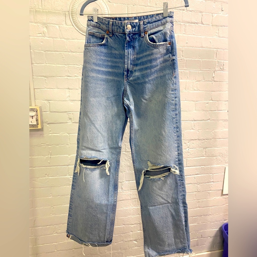 Zara Wide Leg Jeans Size 4